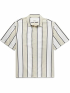 Club Monaco - Striped Lyocell and Cotton-Blend Shirt - Neutrals