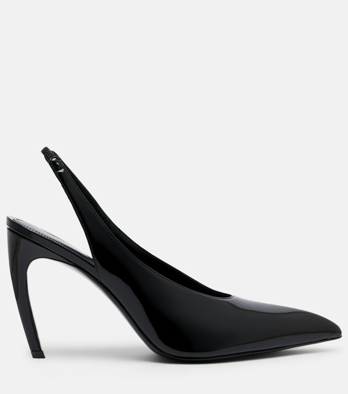 The Attico Viper leather slingback pumps