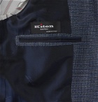 Kiton - Puppytooth Wool Blazer - Blue