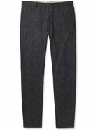 Incotex - Tapered Pleated Woven Trousers - Blue