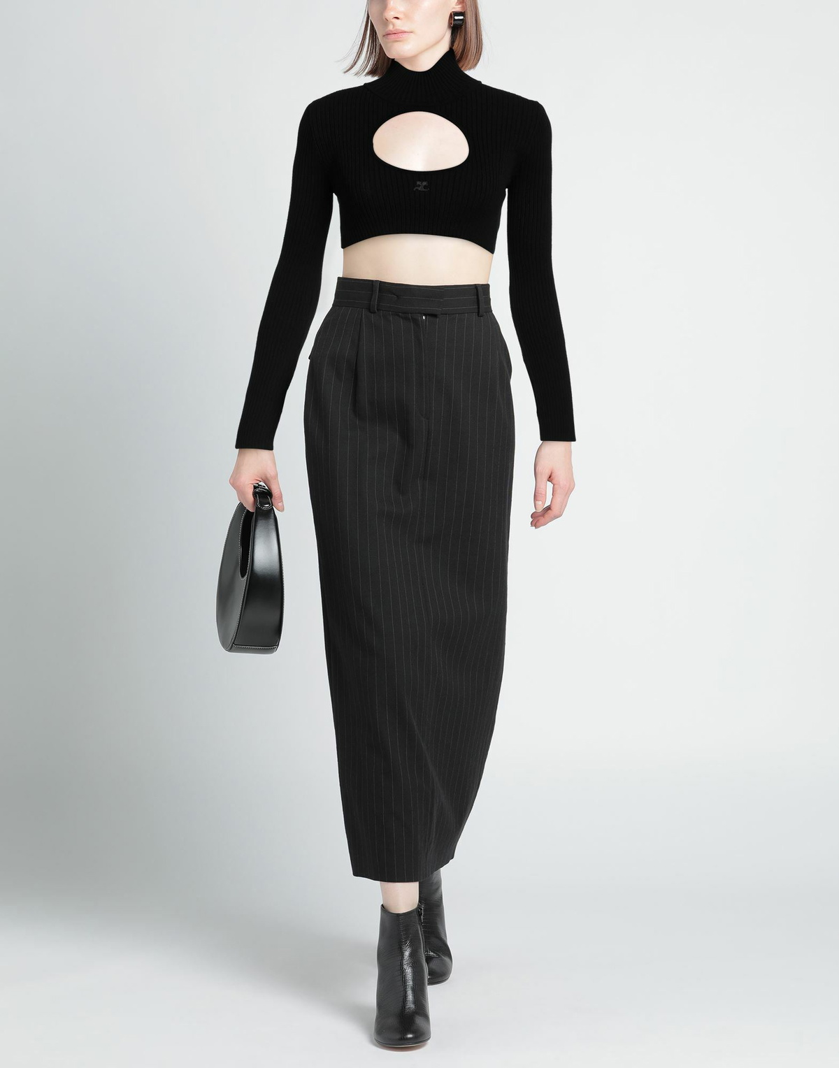 Courrèges Womens Turtleneck in Black