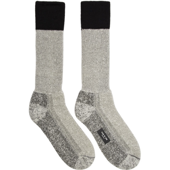 Photo: Fear of God Black and White Merino Socks
