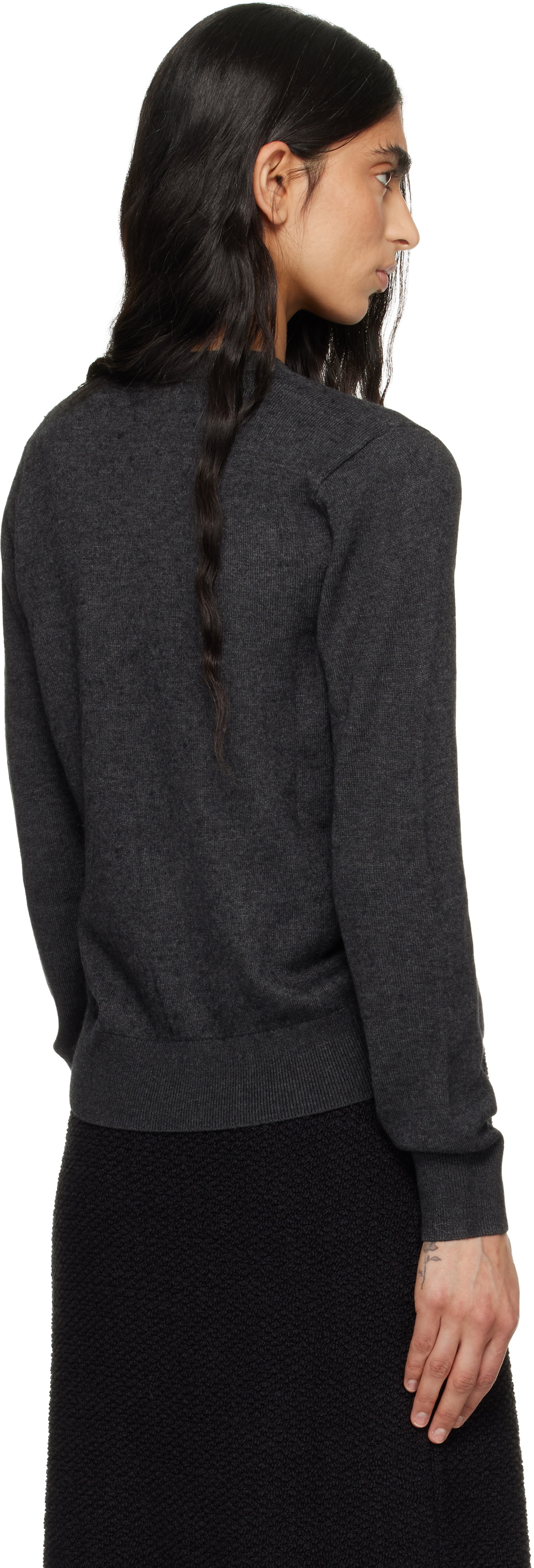 Isabel Marant Gray Carline Essential Fluid Knit Cardigan