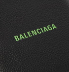 BALENCIAGA - Logo-Print Full-Grain Leather Billfold Wallet - Black