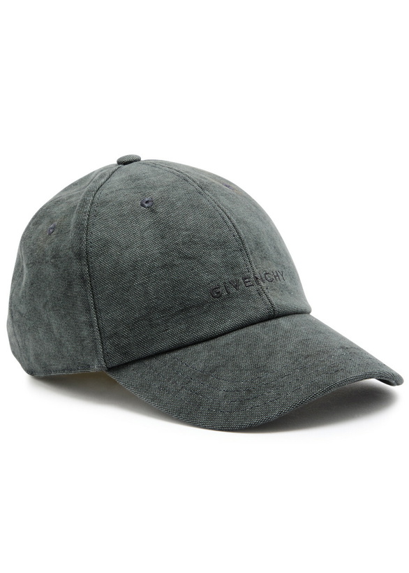Photo: Givenchy Logo-embroidered Cotton cap - Grey - One Size