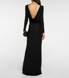 Tom Ford - Cowl-neck ruched maxi dress