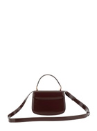 Ami Alexandre Mattiussi Bordeaux Handbag With Adc Patch On The Front And Adjustable And Removable Shoulder Strap In Leather Woman