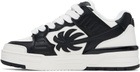 Palm Angels White & Black Venice Leather Sneakers