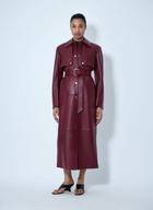 Sportmax Long Leather Coat