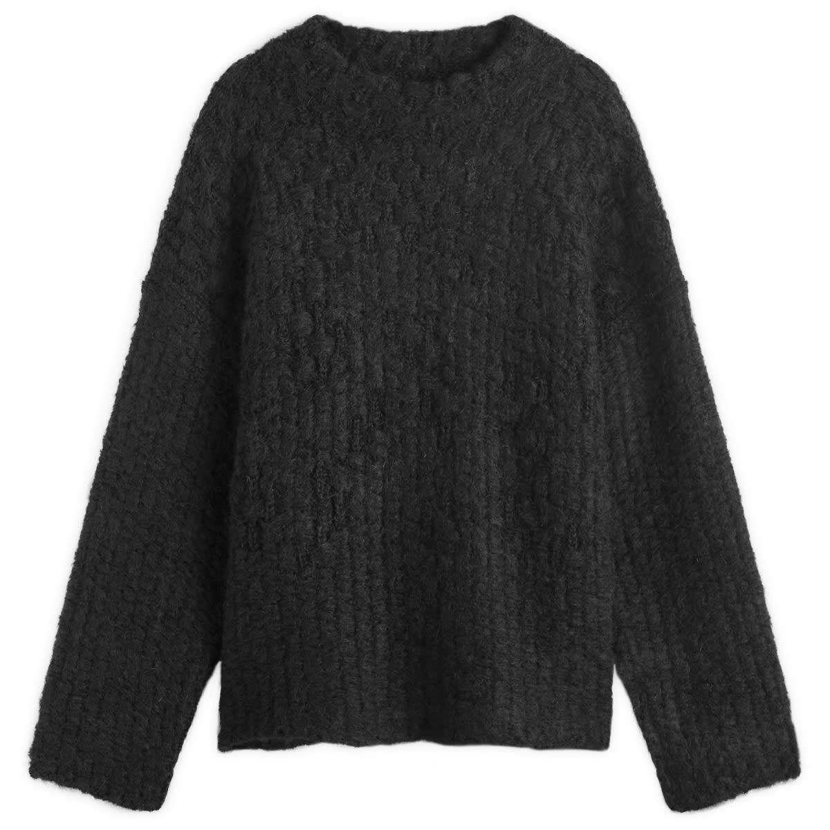 Jil Sander+ Men's Jil Sander Plus Mohair Knit Sweatshirt in Black Jil  Sander+