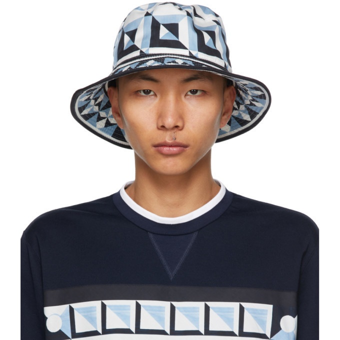Photo: Dolce and Gabbana Blue and White Majolica Print Bucket Hat