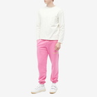 Late Checkout LC Logo Sweat Pants in Pink