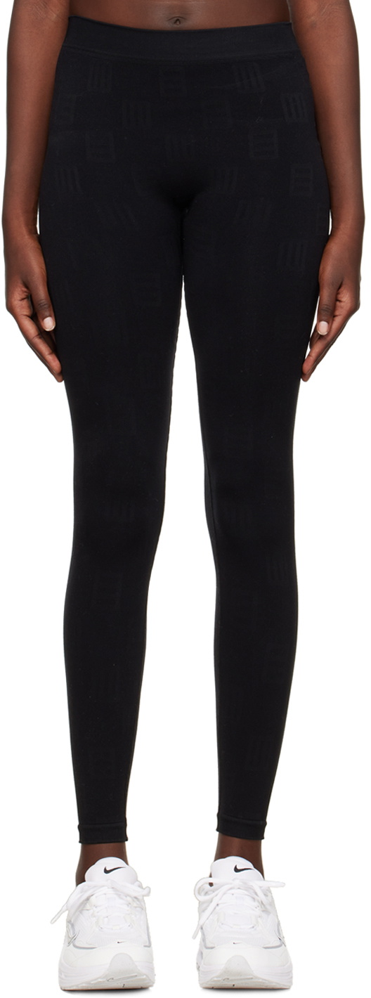 AMBUSH Black Monogram Active Leggings Ambush