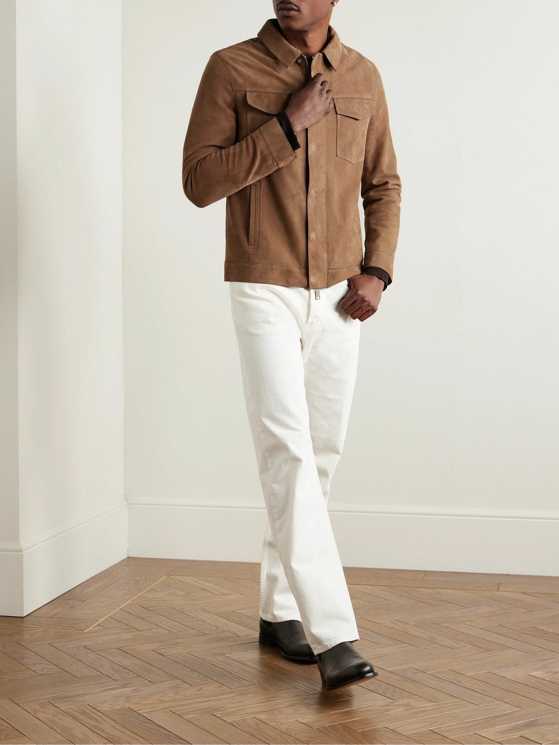 Yves Salomon - Suede Jacket - Brown