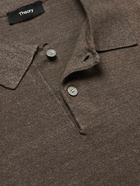 Theory - Goris Linen-Blend Polo Shirt - Brown