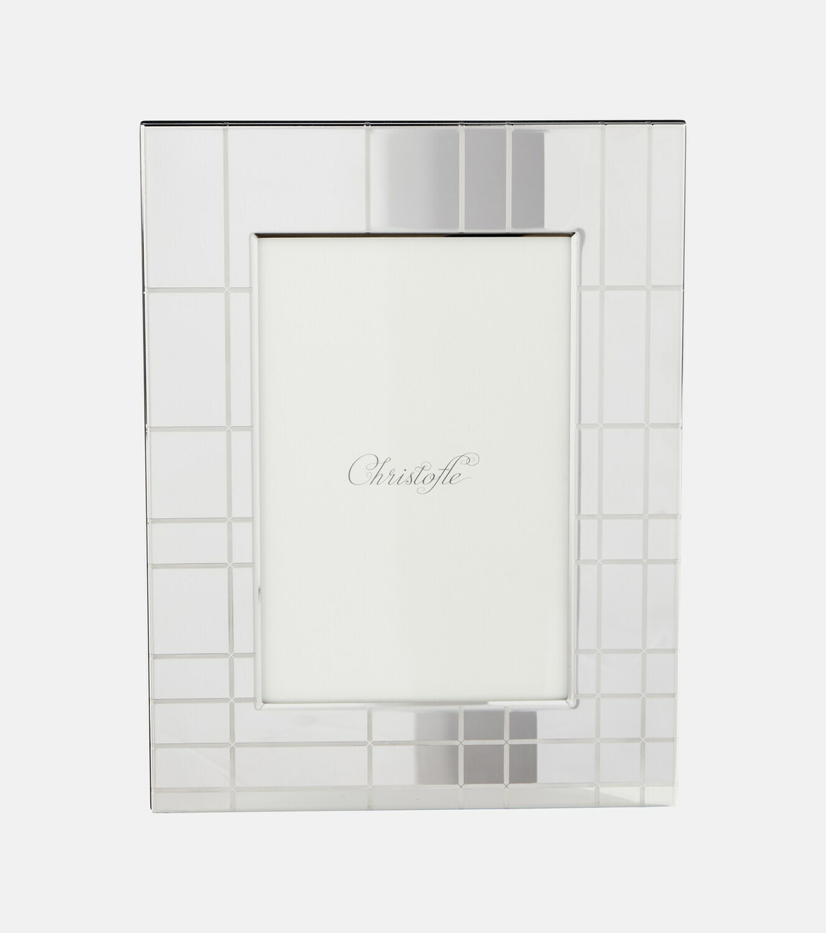 Christofle Graphik stainless steel picture frame