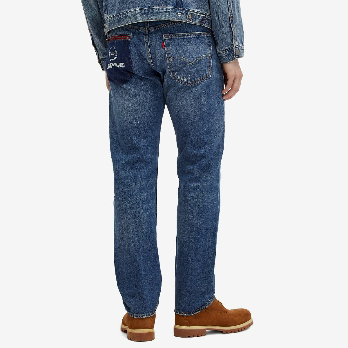 Levi's Men's Levis x McLaren Heritage 501 Jeans in Blue Levi's Red