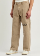 Honor The Gift Logo Straight-leg Canvas Jeans Tan