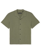 RAG & BONE - Avery Camp-Collar Knitted Cotton Shirt - Green