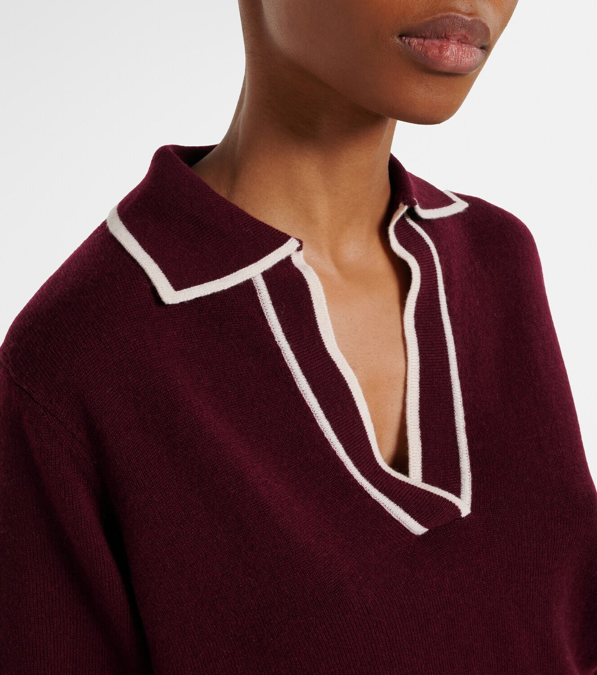 Jardin des Orangers Wool and cashmere polo sweater