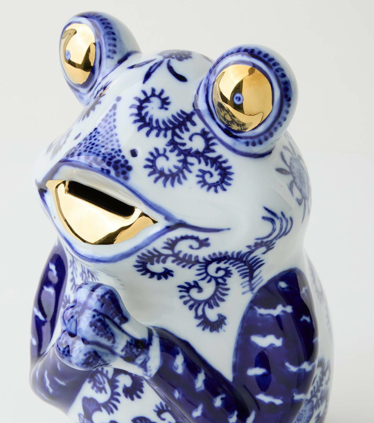 Polspotten Frog porcelain piggy bank