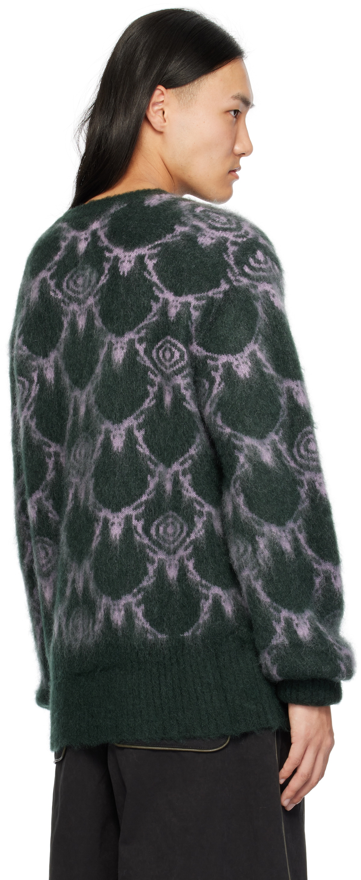South2 West8 Green Mohair Sweater