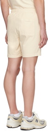 Sporty & Rich Off-White Varsity Crest Shorts