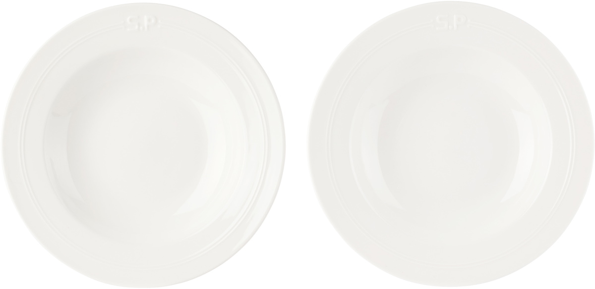Service Projects White Métier SP Embossed Bowl Set