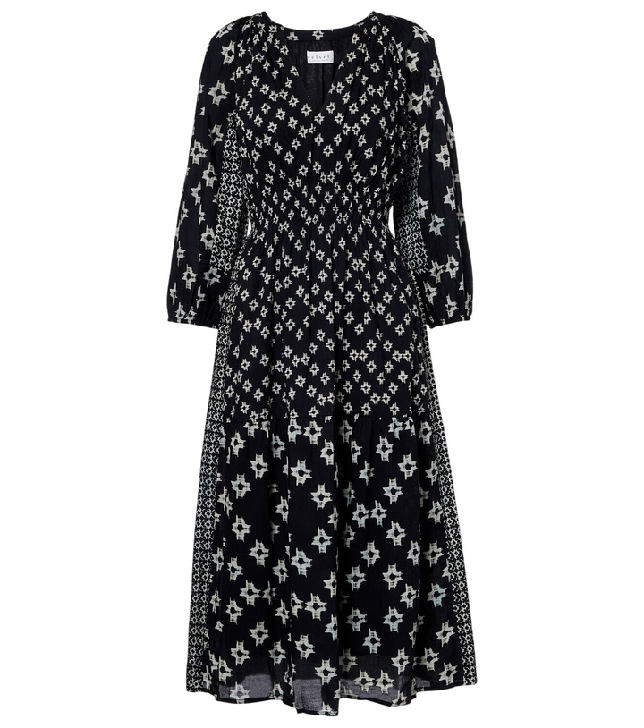 Photo: Velvet Elen embroidered cotton midi dress