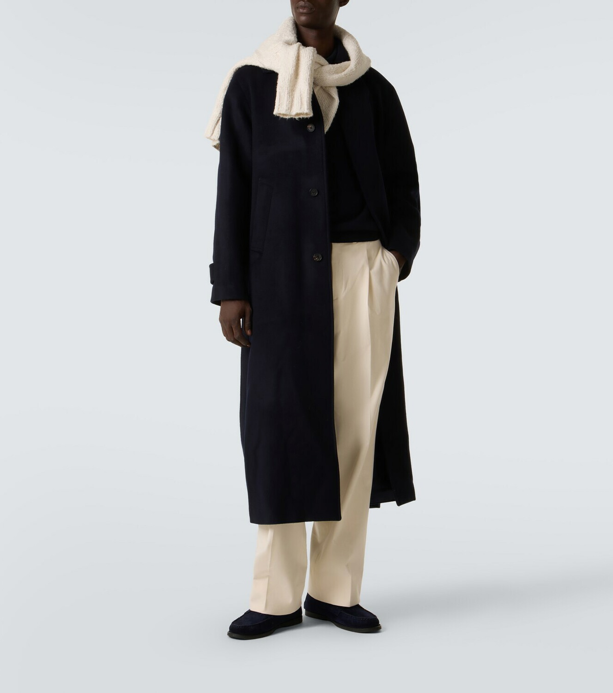 Saman Amel Belted wool overcoat