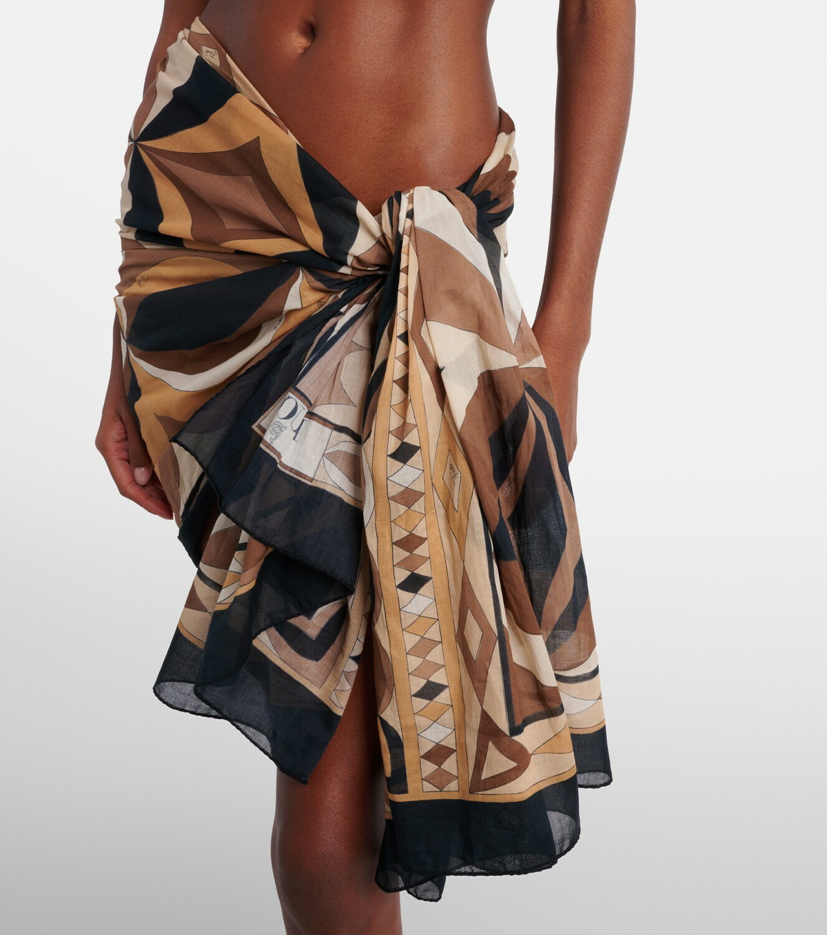 Pucci Labirinto cotton beach cover-up