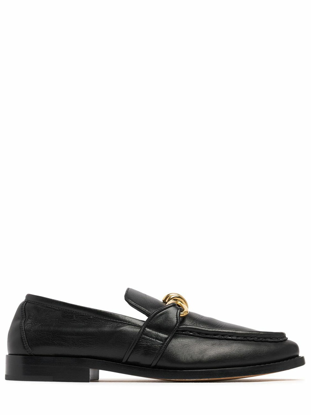 Photo: BOTTEGA VENETA Astaire Crinkled Leather Loafers