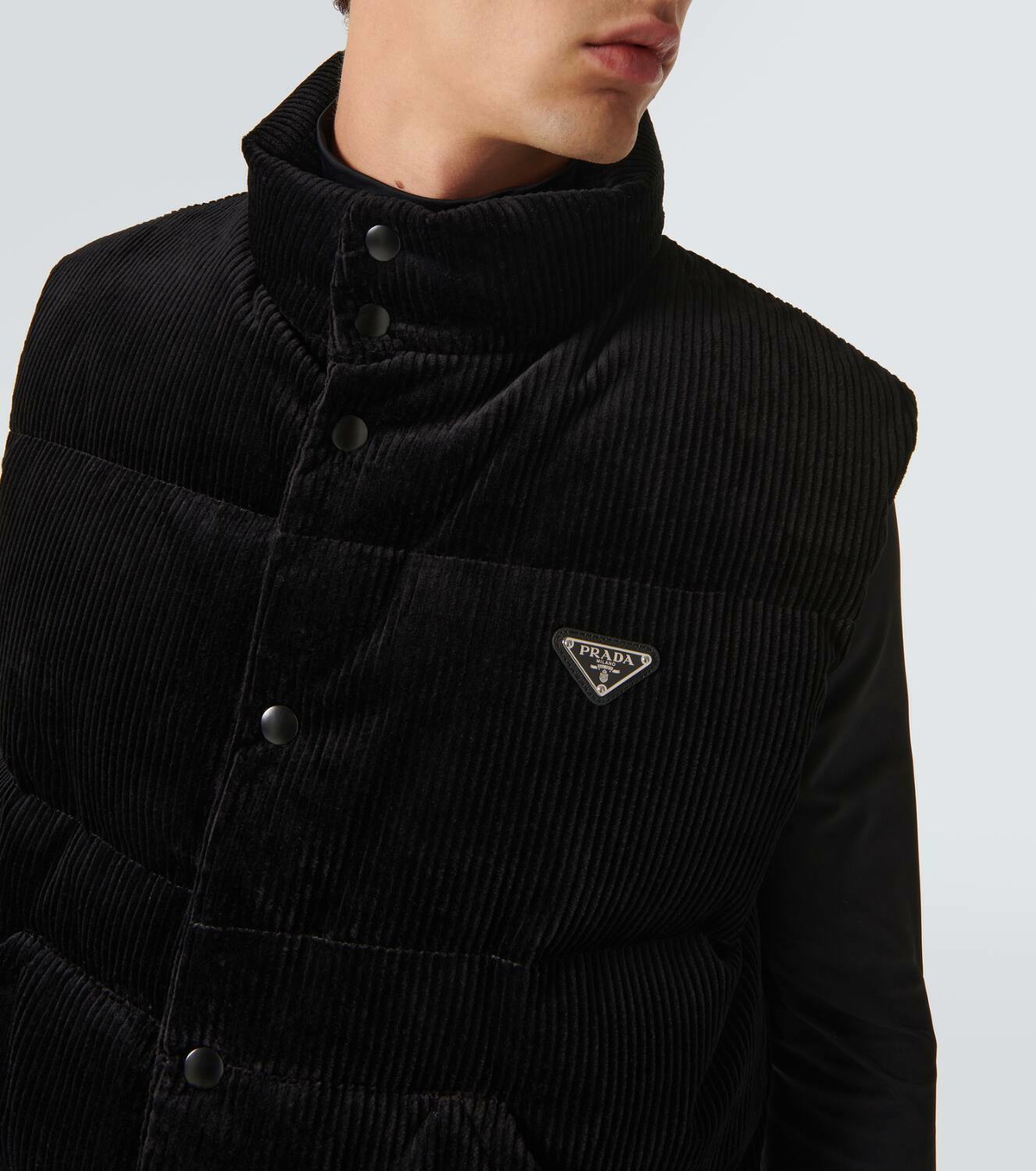 Prada Down-filled cotton corduroy vest Prada