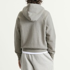 Les Tien Men's Heavyweight Raglan Zip Hoodie in Heather Grey
