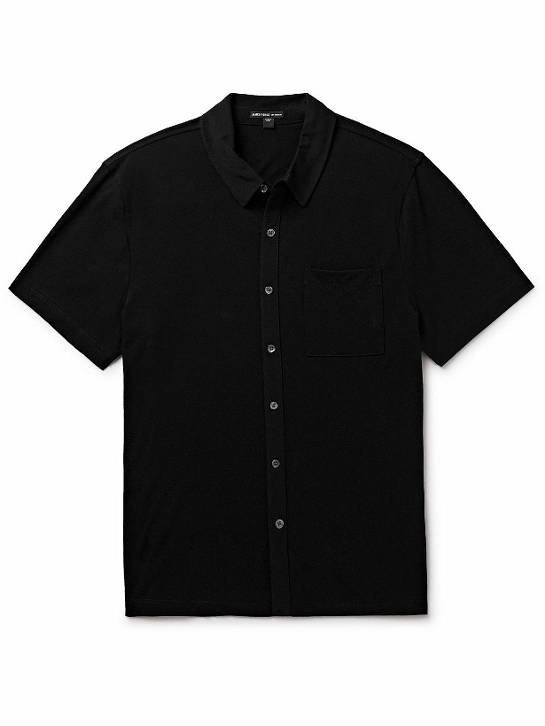 Photo: James Perse - Slim-Fit Cotton Shirt - Black