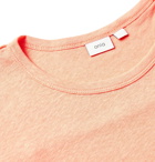 Onia - Chad Linen-Blend Jersey T-Shirt - Orange
