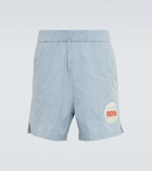 Adish - Logo cotton-blend shorts