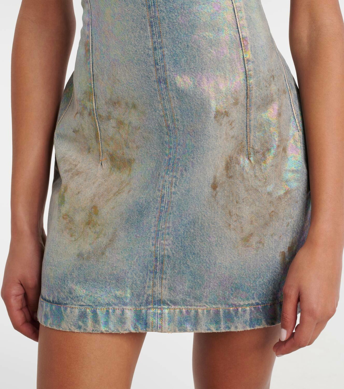 【Acne Studios】 Coated denim twill minidress Coated denim twill minidress in blue - Acne Studios | Mytheresa