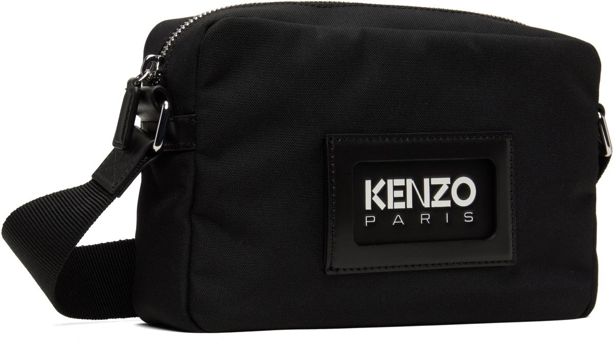 Kenzo Black Kenzo Paris 'Kenzography' Strap Bag Kenzo