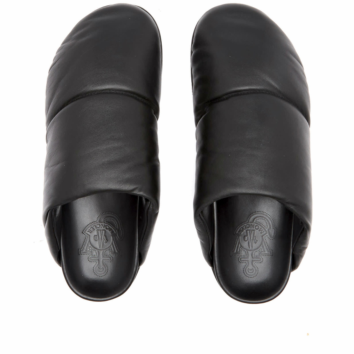 MONCLER GENIUS JW ANDERSON レザーサンダル Moncler Men's Genius x JW Anderson Nimbus Mule in Black Moncler
