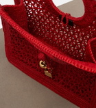 Jacquemus Spiaggia Small raffia top-handle bag