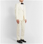 Kingsman - Cotton, Linen and Silk-Blend Suit Trousers - White