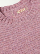 KAPITAL - Intarsia Wool Sweater - Purple