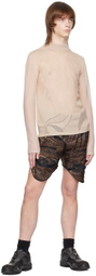 Olly Shinder Brown Camouflage Shorts