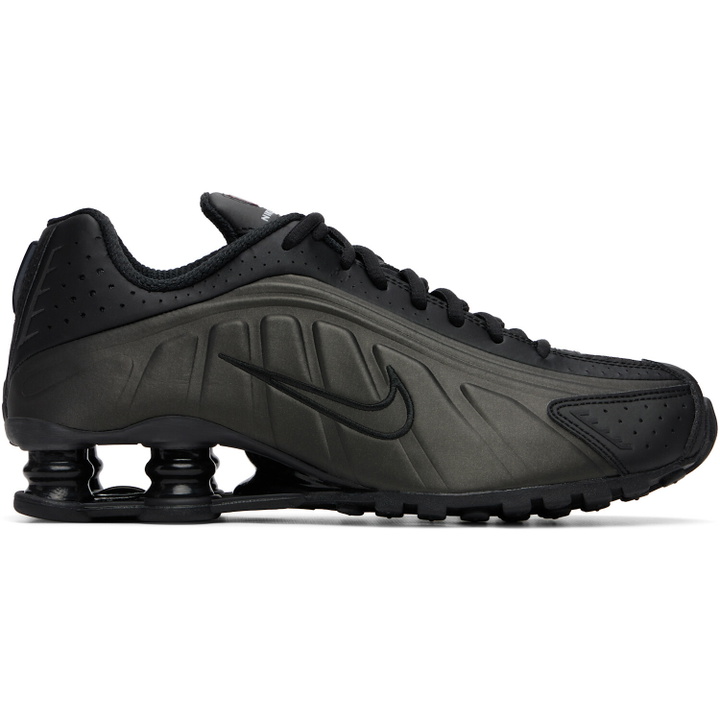 Photo: Nike Black Shox R4 Sneakers