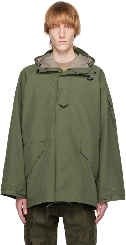 Photo: meanswhile Green Fatigue Overwrap Coat