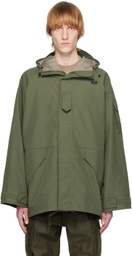 meanswhile Green Fatigue Overwrap Coat