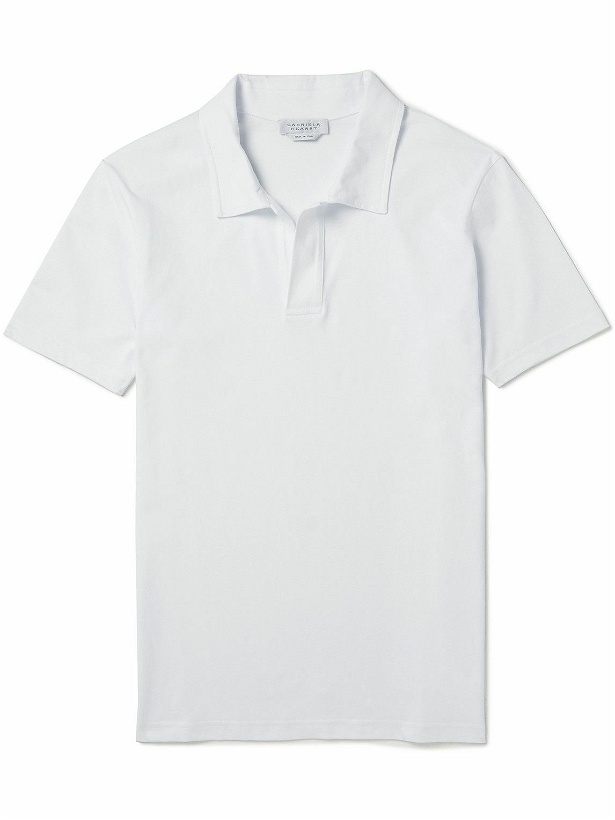 Photo: Gabriela Hearst - Cotton-Jersey Polo Shirt - White