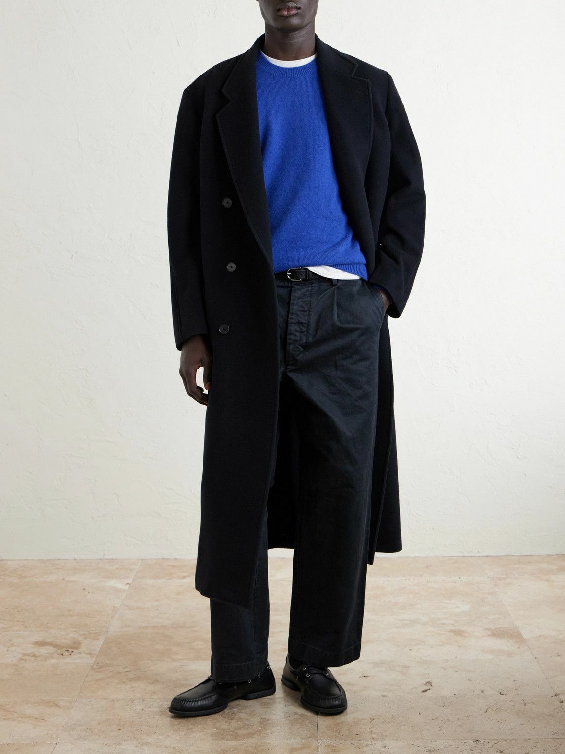 Auralee Washed Finx cotton twill tie Auralee