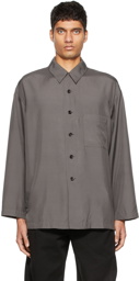 Lemaire Grey Silk Pyjama Shirt